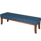 Puff em Linho 100x40cm Requadro Lucia