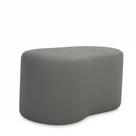 Puff Feijão Orgânico Curvo Redondo Confortável Sala Moderno Suede Cinza Puff Feijão Orgânico Curvo Redondo Confortável Sala Moderno Suede Cinza