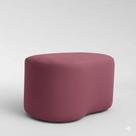 Puff Feijão Orgânico Curvo Redondo Confortável Sala Moderno Suede Rose Puff Feijão Orgânico Curvo Redondo Confortável Sala Moderno Suede Rose