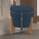 Puff Flex Veludo Base Tampo- Imbuia