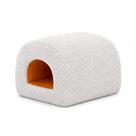Puff Fluxo Bouclé Cinza material sintético Caramelo - Sallar Home