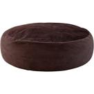 Puff Gigante Almofadão Hiper Soft 140x40cm Home&Cia Marrom