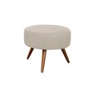 Puff helena suede bege - tf decor