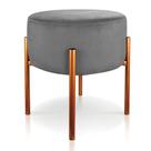 Puff Iron Suede Base Cobre Palito D'Rossi Puff Iron Suede Base Cobre Palito D'Rossi