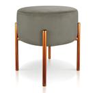 Puff Iron Suede Base Cobre Palito D'Rossi Puff Iron Suede Base Cobre Palito D'Rossi