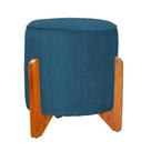 Puff Jade Suede Azul Royal - Belliv Decor