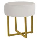 Puff Madrid Base Dourada - 44cm X 29cm