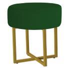 Puff Madrid Base Dourada - 44cm X 29cm