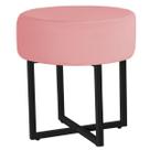 Puff Madrid Base Preta - 44cm X 29cm