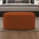 Puff Malu Max Bouclê Espuma Suede Terracota D'Rossi