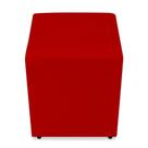 Puff Material Sintético Vermelho