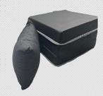 Puff Multiuso Colchão + Travesseiro Solteiro 3 Em 1 Preto