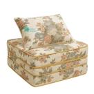 Puff Multiuso Estampado 3 Em 1 Colchão D20 Visita + Travesseiro Solteiro Vira Cama Ortobom