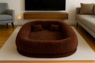 Puff Ninho Gg Gigante Área De Descanso Sofá Cama Adulto