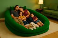 Puff Ninho Gigante Família Cama Área Descanso Sofá Adulto