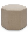 Puff octagonal decorativo para sala e quarto bege Puff octagonal decorativo para sala e quarto bege