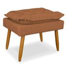 Puff Opala Luxo Decorativo para Sala e Recepção Apoio para os Pés Confortável
