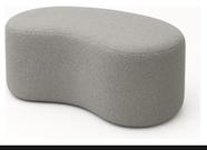 Puff Orgânico 80x45cm Moderno e Elegante Assento Decorativo Confortável para Sala, Quarto e Closet