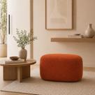 Puff Orgânico Decorativo Moderno Em Bouclé Para Sala Quarto Closet E Hall De Entrada Puff Orgânico Decorativo Moderno Em Bouclé Para Sala Quarto Closet E Hall De Entrada