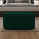Puff Orgânico Malu Max Bouclê Suede Verde D'Rossi