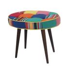 Puff Oval Patcwork 56x40 cm Phorman