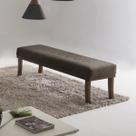 Puff Para Quarto 100Cm Veludo Imbuia Theo Marrom