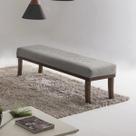 Puff para Quarto 140cm Linho Imbuia Theo