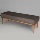 Puff para Quarto 160cm Grazi Sofáni Marrom/Natural Puff para Quarto 160cm Grazi Sofáni Marrom/Natural