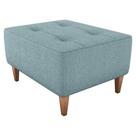 Puff Para Sala 62cm Piva Boucle F495 Azul Milani Store Azul