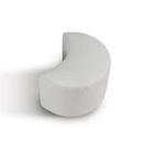 Puff para Sala de Estar 40cm X 50cm Linho Branco