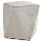 Puff Para Sala De Estar Ametista D02 Veludo Bege C-309 Puff Para Sala De Estar Ametista D02 Veludo Bege C-309