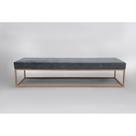 Puff para Sala de Estar Giulia 140 Cm Cinza Puff para Sala de Estar Giulia 140 Cm Cinza