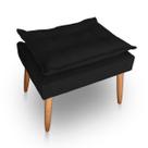 Puff para Sala e Quarto Madeira Decorativo Opala Suede