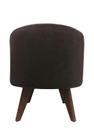 Puff Pé Palito Redondo Não é Segredo Suede Animale Marrom Escuro 40x45 Puff Pé Palito Redondo Não é Segredo Suede Animale Marrom Escuro 40x45