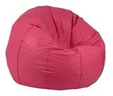 Puff Pera material sintético Rosa Redondo Fofão