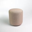 Puff Perse Decorativo em Linho Puf Redondo para sala quarto