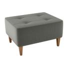 Puff Piva Suede Cinza