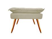 Puff Puf Banqueta Decorativa Opala Retangular Suede Bege Pés Palito Madeira Ms Decor Puff Puf Banqueta Decorativa Opala Retangular Suede Bege Pés Palito Madeira Ms Decor