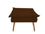 Puff Puf Banqueta Decorativa Opala Retangular Suede Marrom Pés Madeira Mz Decor Puff Puf Banqueta Decorativa Opala Retangular Suede Marrom Pés Madeira Mz Decor