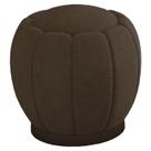 Puff Puf Para Sala Base Metal Chocolate Tull Veludo SL 942 Peer