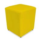 puff quadrado amarelo