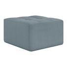 Puff Quadrado Estofado Em Espuma D33 77x44x77cm Multimóveis CR45351 Azul