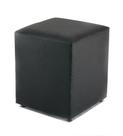 Puff Quadrado material sintético Preto