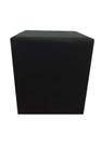 Puff Quadrado Não é Segredo Veludo Preto Pé Fixo 40x45 NSPQ07TV-F