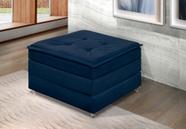 Puff Quadrado Que Vira Cama De Solteiro Com Espuma D23 Confortável Para Decoração