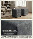 Puff Quadrado Suede D33 42cm Altura para Sala Quarto Decorativo Js Puffs