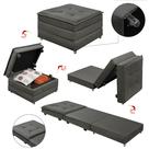 Puff Que Vira Cama Solteiro Com Rodinha Com Bau Decoração Para Sala Quarto Apartamento Estofado Puff Que Vira Cama Solteiro Com Rodinha Com Bau Decoração Para Sala Quarto Apartamento Estofado