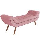 Puff Recamier Decorativo com Tachas 195 cm Santorini P05 Bouclê Rosê - Lyam Decor Puff Recamier Decorativo com Tachas 195 cm Santorini P05 Bouclê Rosê - Lyam Decor