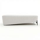 Puff Recamier Decorativo Orgânico Lavie 140cm Premium Bouclê Off White - Abmaza Puff Recamier Decorativo Orgânico Lavie 140cm Premium Bouclê Off White - Abmaza