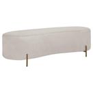 Puff Recamier Orgânico Maitê 1,38m Para Quarto Loja Bouclê Bege